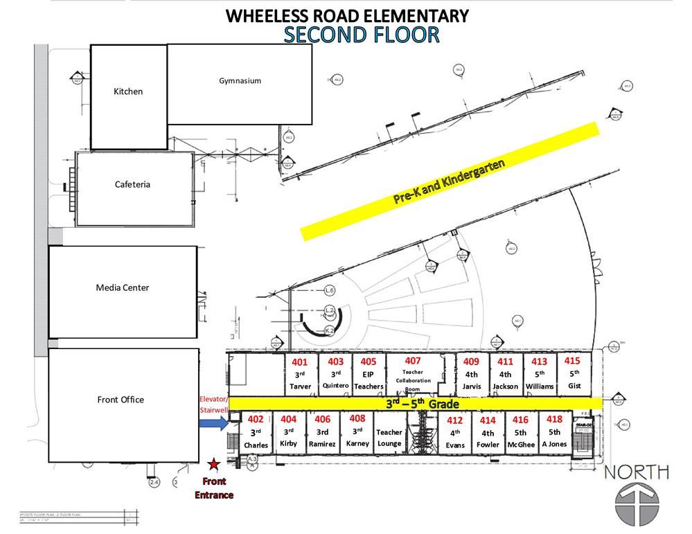 School Map with Teacher Names 2024